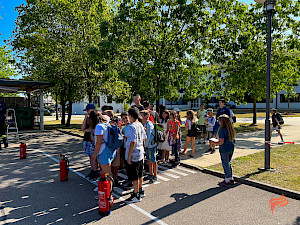 Bild Blaulichttag an der GMS Vilseck