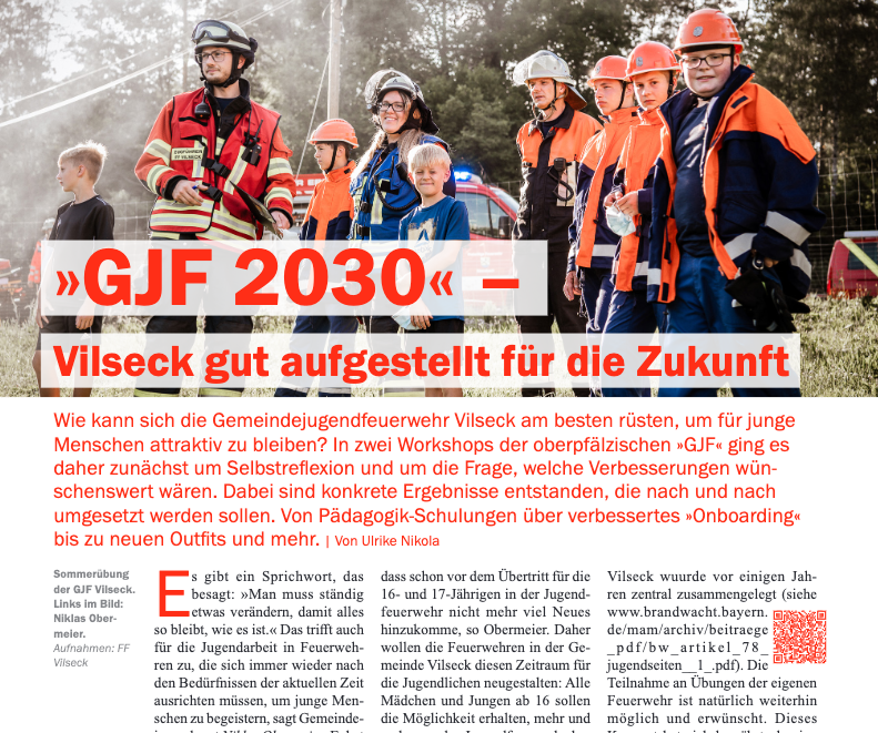 Beitragsbild »GJF 2030« in der Brandwacht