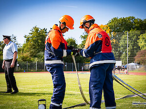 Bild GJF Vilseck tritt mit Gruppe und Staffel zur Abnahme an