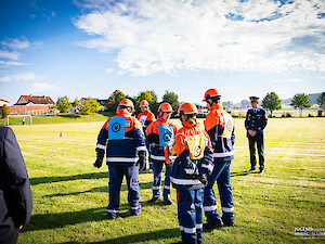 Bild GJF Vilseck tritt mit Gruppe und Staffel zur Abnahme an